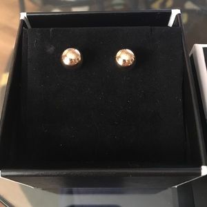 10 mm 14 k gold ball studs